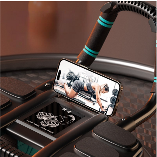 CoreGlide™ 4-Wheel Ab Roller – Auto-Return Abs Trainer for Powerful Core Workouts at Home!